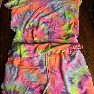Ladies Honeyme Vibrant‎ Tie-Dye Set L